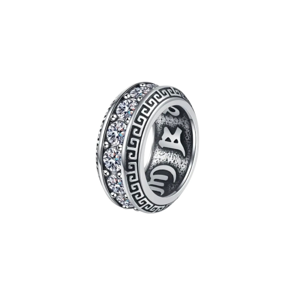 New Stainless Steel Ring W/ Cz All Around Size 11